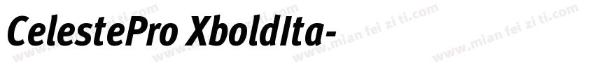 CelestePro XboldIta字体转换